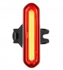 Korbi Zadnja lučka LED, vodoodporna, 120LM, USB + USB kabel