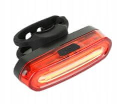Korbi Zadnja lučka LED, vodoodporna, 120LM, USB + USB kabel