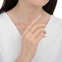 MOISS Minimalistični srebrni prstan R00019 (Obseg 54 mm)
