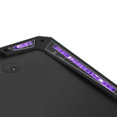 Vidaxl Gaming miza LED Y-oblike črna 110x60x75 cm