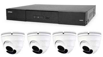 Avtech Komplet kamer 1x NVR AVH1109 in 4x 2MPX Motorzoom IP Dome kamera DGM2443SVSE + 4x UTP kabel 1x RJ45 - 1x RJ45 Cat5e 15m!