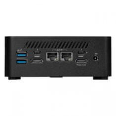 MSI Mini namizni računalnik Cubi NUC 1M-258BEU barebone Core 7 / WiFi 6E + BT 5.3 / 2x2.5Gbps / črn
