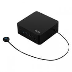 MSI Mini namizni računalnik Cubi NUC 1M-260BEU barebone Core 3 / WiFi 6E + BT 5.3 / 2x2.5Gbps / črn