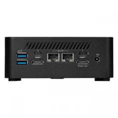 MSI Mini namizni računalnik Cubi NUC 1M-260BEU barebone Core 3 / WiFi 6E + BT 5.3 / 2x2.5Gbps / črn