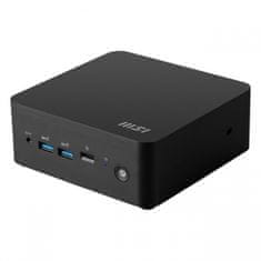 MSI Mini namizni računalnik Cubi NUC 1M-260BEU barebone Core 3 / WiFi 6E + BT 5.3 / 2x2.5Gbps / črn