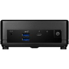 MSI Mini namizni računalnik Cubi 5 12M-262BEU i3 / 8GB / 512GB SSD / WiFi 6E + BT 5.3 / 1Gbps + 2.5Gbps / NoOS / črn