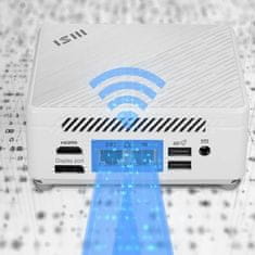MSI Mini namizni računalnik Cubi 5 12M-264BEU i3 / 8GB / 512GB SSD / WiFi 6E + BT 5.3 / 1Gbps + 2.5Gbps / bel