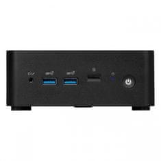 MSI Mini namizni računalnik Cubi NUC 1M-260BEU Core 3 / 16GB / 512GB SSD / WiFi 6E + BT 5.3 / 2x2.5Gbps / Windows 11 Pro / črn