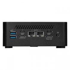 MSI Mini namizni računalnik Cubi NUC 1M-260BEU Core 3 / 16GB / 512GB SSD / WiFi 6E + BT 5.3 / 2x2.5Gbps / Windows 11 Pro / črn