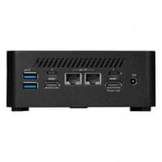 MSI Mini namizni računalnik Cubi NUC 1M-260BEU Core 3 / 8GB / 512GB SSD / WiFi 6E + BT 5.3 / 2x2.5Gbps / črn