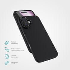 Epico Mag+ Silikonski ovitek za iPhone 16 Plus - črn