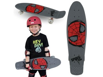 MARVEL COMICS MARVEL Spider-Man MLADINA rolka FISH SKATEBOARD 67 cm, nedrseč, lahek, STABILEN do 100 kg