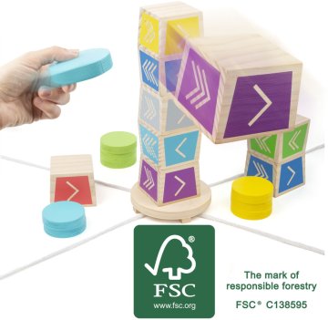 Small foot Vertical Kubb Aktivna igra metanja