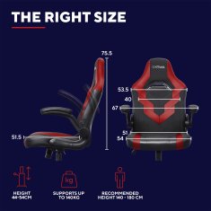Trust GXT 703R Riye Gaming stol, rdeč
