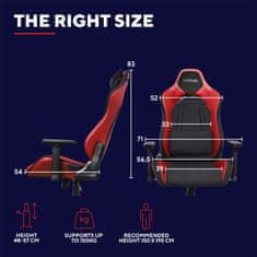 Trust GXT 714R Ruya Gaming stol, rdeč