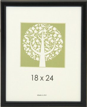 Karako Foto okvir 18x24 cm, imitacija lesa, namizni, stenski, 10 A črn