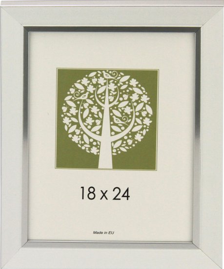 Karako Foto okvir 18x24 cm, imitacija lesa, namizni, stenski, 13 bel