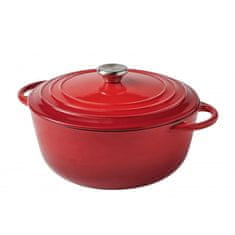 Brandani Cocotte rdeča kozica 26xh18cm / 4l / indukcija / ghiza