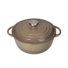 Brandani Cocotte peščeno-siva kozica 22x16cm / 3L / indukcija / ghiza