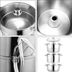 Parni sokovnik Edition Red 7l / 26cm / indukcija / inox, steklo