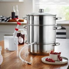 Parni sokovnik Edition Red 7l / 26cm / indukcija / inox, steklo