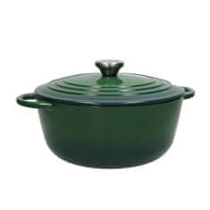 Brandani Cocotte zelena kozica 26x18cm / 4L / indukcija / ghiza