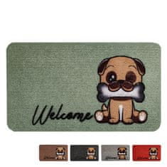 StarDeco Predpražnik Smart Kuža 70x40cm / več barv / guma, tekstil