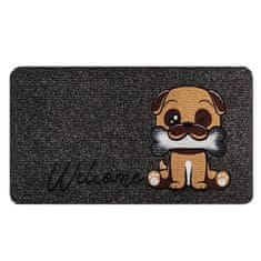 StarDeco Predpražnik Smart Kuža 70x40cm / več barv / guma, tekstil