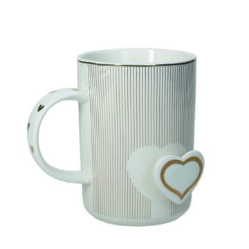 Brandani Lonček Amore Mio 8xh11cm / črte / porcelan