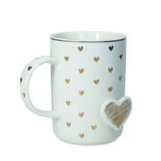 Brandani Lonček Amore Mio 8xh11cm / srčki / porcelan