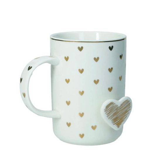 Brandani Lonček Amore Mio 8xh11cm / srčki / porcelan