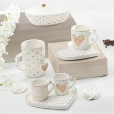 Brandani Lonček Amore Mio 8xh11cm / srčki / porcelan