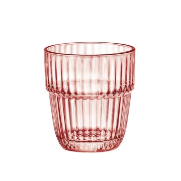 Bormioli Rocco Set kozarec za vodo, sok Barshine Rocks 305ml / roza / 6 kos / steklo