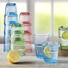 Bormioli Rocco Set kozarec za vodo, sok Barshine Rocks 305ml / zelen / 6 kos / steklo