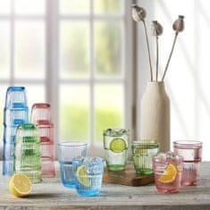 Bormioli Rocco Set kozarec za vodo, sok Barshine Rocks 305ml / moder / 6 kos / steklo