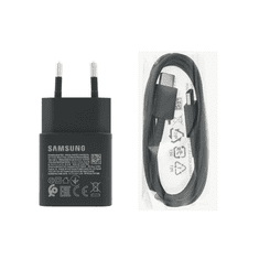 Samsung Hišni polnilec Fast Charge EP-T1510XBE 15W PD + kabel EP-DA705BBE TYPE C črn - original - Bulk