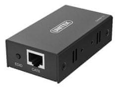 Unitek UNITEK HDMI podaljšek preko Ethernet-a, 60m, V100A, črn, Plug & Play, močan in enostaven za uporabo.