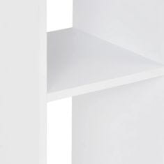 Vidaxl Barska miza 60x60x110 cm bela