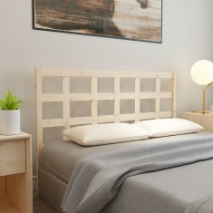 Vidaxl Posteljno vzglavje 165,5x4x100 cm trdna borovina