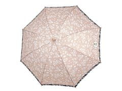 Perletti Eleganten ženski dežnik Perletti Green "Fiore Bianco", 19161