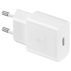 Samsung Hišni polnilec Fast Charge EP-T1510XWE 15W PD + kabel EP-DA705BWE TYPE C bel - original - Bulk