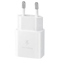 Samsung Hišni polnilec Fast Charge EP-T1510XWE 15W PD + kabel EP-DA705BWE TYPE C bel - original - Bulk