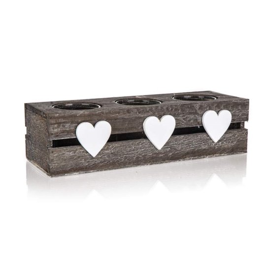 HOME DECOR Svečnik za 3 sveče 32 x 11 x 8,5 cm