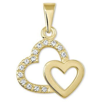 Zlati obesek Dve srčki 745 249 001 00490 0000000