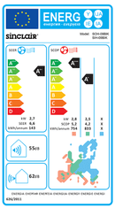 SINCLAIR Klimatska naprava KEYON SIH/SOH-09BIK z montažo
