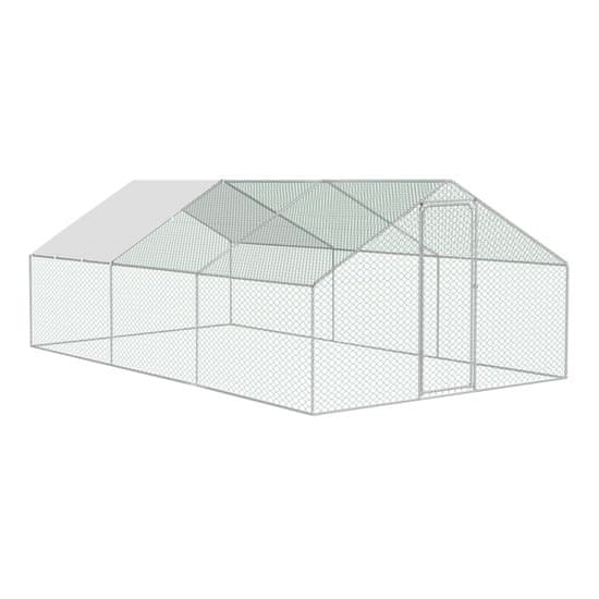 Aga Ograja s ponjavo za kokoši 4,5x3x1,95 m