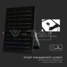 V-TAC LED solarni reflektor 10W 4000K+6000K 1500lm IP65 120° s senzorjem