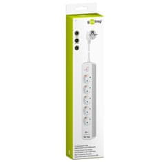 Goobay 1,5m podaljšek s 5 vtičnicami Schuko 2x USB2.0 razdelilec