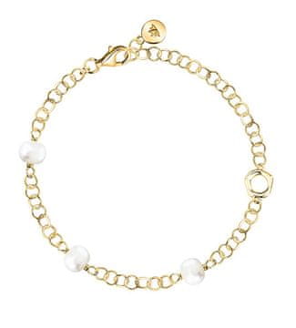 Morellato Izrazita pozlačena zapestnica s sladkovodnimi biseri Perla SXU48