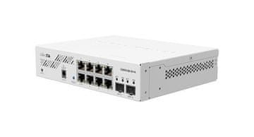 Mikrotik CSS610-8G-2S+IN Osem 1G Ethernet portov in dva SFP+ porta za 10G optično povezljivost
